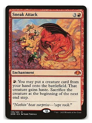 MTG Magic The Gathering Sneak Attack (139/481) Dominaria Remastered NM • $5.49