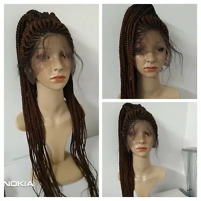 FULL LACE Wig Updo(Suku) Braided Lace Wig Ghana Box Braids Black & Any Colour • £220