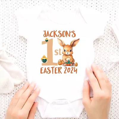 Personalised Baby’s First Easter Outfit 1st Easter Vest My First Easter Outfits • £6.99