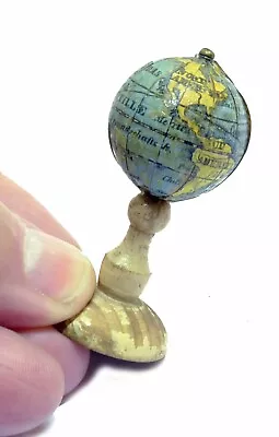 1840c Miniature Terrestrial Globe For DollHouse 2cm. XIX Century • $800