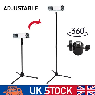 Portable Projector Laptop Tripod Stand Tripod Height 28  To 58  For Home Office • £6.99