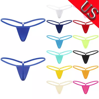 US Womens Micro Thong Bikini Extreme Low Rise Sexy Tangas G-String Underwear • $6.43