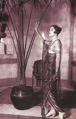 £1.69 • Buy Nostalgia Postcard Fashion High Fashion 1920 Exotic Evening Dress