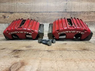 1997 -2004 Chevrolet C5 Corvette Z06 Front Brake Calipers Brakes OEM LH RH RED • $209