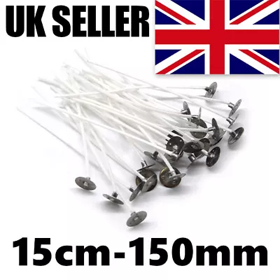 150mm Pre Waxed Candle Wicks With Sustainers  Craft Candle Making 15cm UK SELLER • £2.89