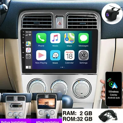 Android 13 Apple CarPlay Car Stereo Radio GPS NavI For Subaru Forester 2002-2008 • $135