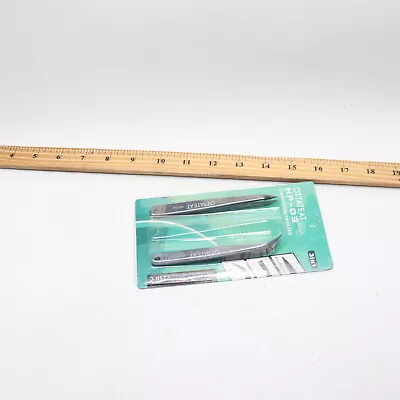 (2-Pk) Ottateat Conductive Tweezers Pointed Curved Tip Iron - Missing Flat Tip • $7.46