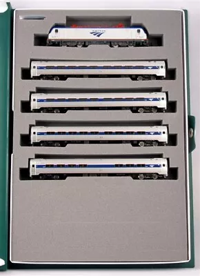 Kato 106-8001 Amtrak ACS-64 & Amfleet I N Gauge Bookcase Train Set (Set Of 5) • $250