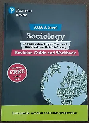 Aqa A Level Sociology Revision Guide And Workbook  • £9