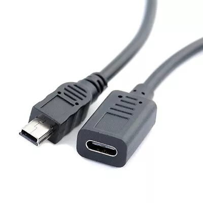 1 Ft (32 Cm) USB Mini B 5-Pin Male To Type C (USB 3.1) Female Adapter Cable Cord • $7.95