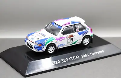 Cm's 1/64 Rally Car Collection SS.15 Mazda 323 GTR BG8 Sanremo 1993 No.19 WRC • $25