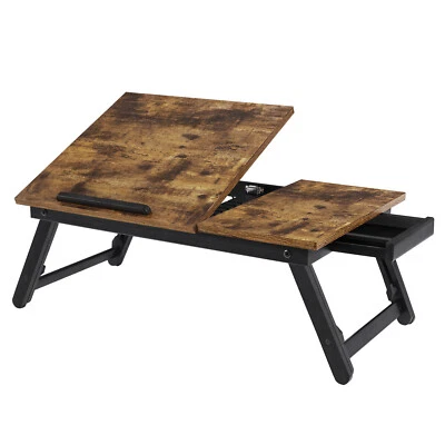 $39.99 • Buy Laptop Desk For Bed Or Sofa With Adjustable Tilting Top ULLD105B01