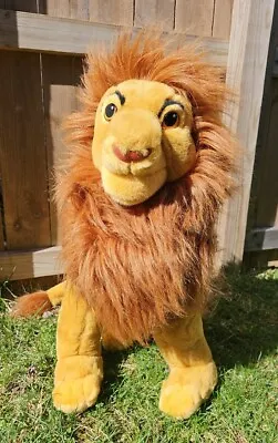 VTG Disney Store RARE Lion King Jumbo HUGE Simba Mufasa Collector Plush Sitting • $174.99