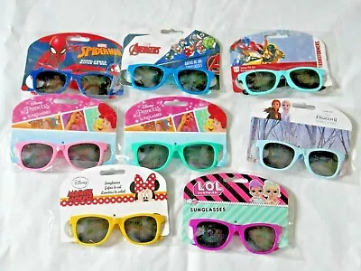 Childrens Sunglasses Boys Girls Sun Glasses Disney Princess Lol Dinosaur Flowers • £3.95