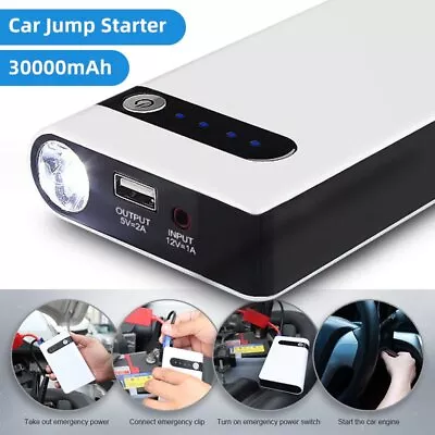 30000mAh Portable Car Jump Starter Power Bank Pack Battery Charger Booster 12V • $48.44