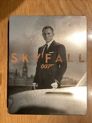 James Bond 007 Skyfall Blu Ray & DVD Steelbook Set UK Steel Book Excellent Condn • £7.49