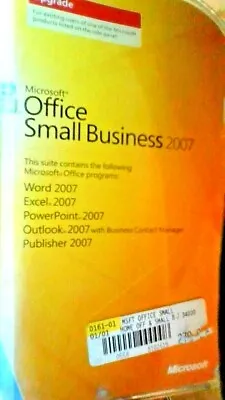 Microsoft Small Business 2007- Upgrade For Windows UPGRADE - WORD EXCEL & MORE ! • $28.05