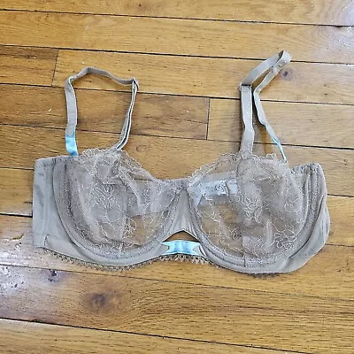  LA Perla 38C Brown Lace Brigitta Underwire Bra • $50