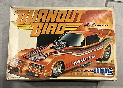 MPC Burnout Bird - Firebird Funny Car 1/25 Scale - Orange Model Vintage Partial • $55