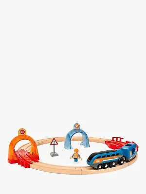 BRIO Smart Tech Sound Action Tunnel Circle Set 33974 14 Piece Train Set • £72.95