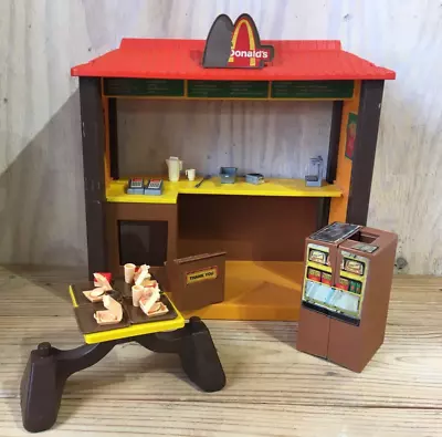 Vintage Mattel 1982 Barbie Loves McDonald's Restaurant Playset Incomplete • $55