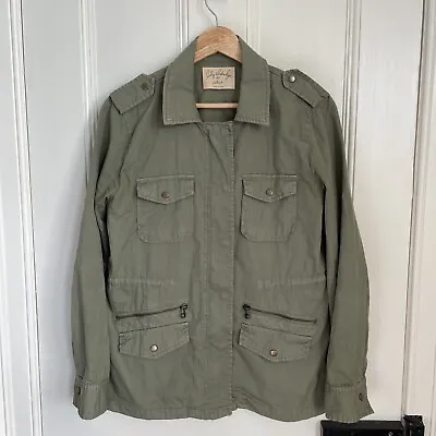 Lily Aldridge For Velvet By Graham & Spencer Army Green Military Jacket Size S • £24.95