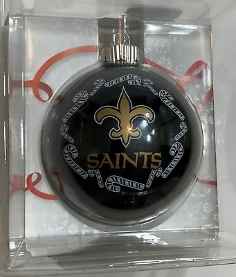 $14.50 • Buy New Orleans Saints 3  Candy Cane  Glass Ball Christmas Tree Ornament NFL