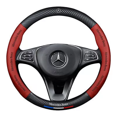 15  Steering Wheel Cover Genuine Leather For Mercedes-Benz New • $33.59