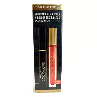 Max Factor 2000 Calorie Mascara & Colour Elixir Lip Gloss Gift Set • £6.99