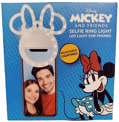 NEW Disney Minnie Mouse Cell Phone Selfie LED Ring Light 3 Brightness Settings • $12.95
