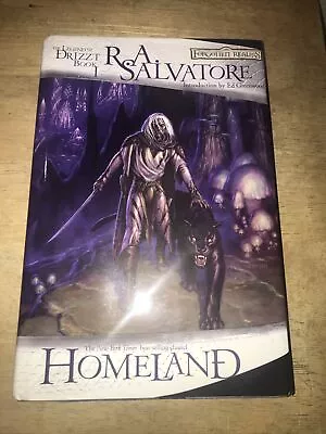 🔥R.A Salvatore The Legend Of Drizzt Book 1 Homeland Hardcover 1st Edition/Print • $49