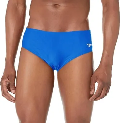 $19.95 • Buy Speedo Men's Swimsuit Brief Powerflex Eco Solid Adult 32 Blue