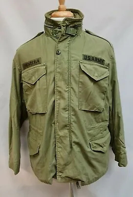 Genuine 1980s US Army Olive Green With Liner M65 Combat Jacket #3 • £109.95