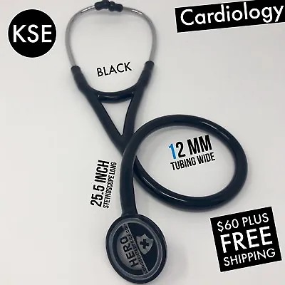 KSE Master Cardiology Stethoscope Black By Kongs Enterprise • $60