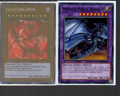 Yugioh Card - Mirror Force Dragon - Legendary Dragon Decks LEDD-ENA39 New  • £0.99