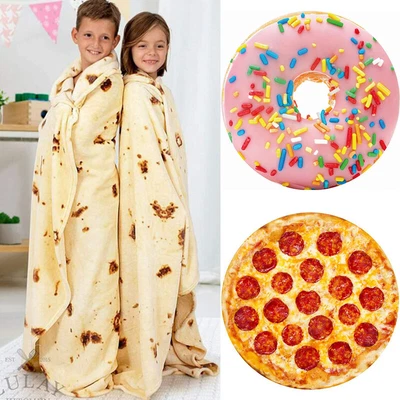 £26.82 • Buy Blanket 3D Bedding Pencake Tortilla Flannel Blanket Mexican Throw Burrito Corn