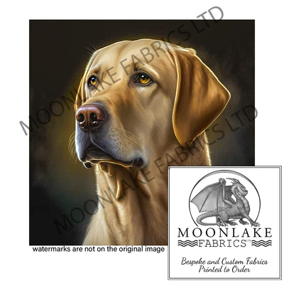 £3.45 • Buy Labrador Retriever Portrait 100% Natural Cotton Or 290gsm Thick Soft Polyester