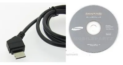 Samsung USB Data Cable & Software CD Rom For D800 D900 D900i E900 U600 U700 Z400 • £5.99