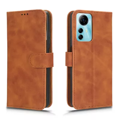 For ZTE Blade V41 Smart Luxury Retro Flip Leather Wallet Stand Soft Case Cover • $8.99