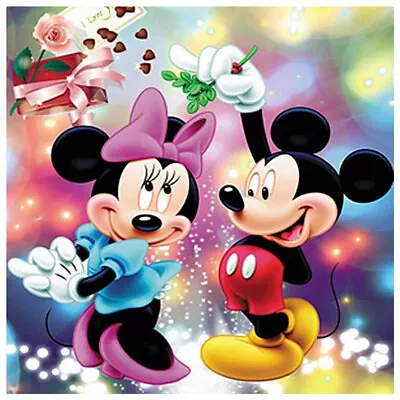 $10.19 • Buy 5D DIY Full Drill Diamond Painting Disney Mickey Embroidery Cross Stitch Art Kit
