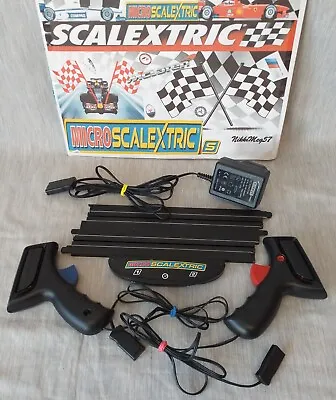 Micro Scalextric Powerbase Track Start/Finish Controllers AC Adaptor 1:64 Used • £12.99