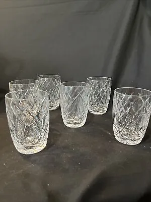 Waterford Crystal 602 Pattern Set Of 6 Flat Tumblers 8 Oz • $147