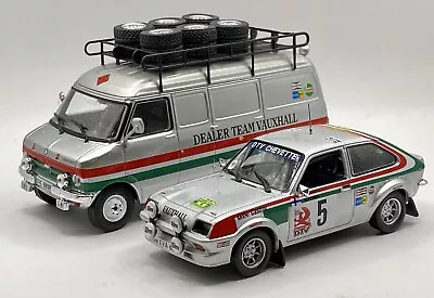 £85 • Buy 1/43 BEDFORD CF DTV & Vauxhall Chevette HS Swedish Rally Airikkala Set