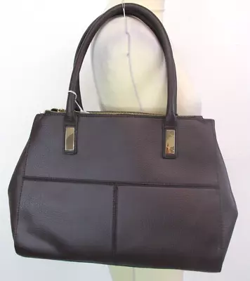 WAREHOUSE Women's Large Dark Burgundy Tote / Shoulder Bag. Pre Loved • £3.49
