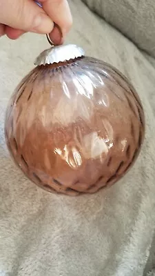 Mt. St. Helen Light Pink Glass Ball • $25