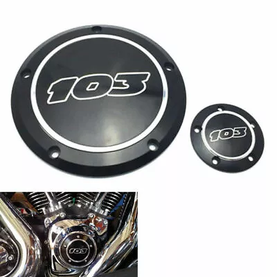 103 Derby Cover Timing Timer Cover Black For Harley For Softail Touring For Dyna • $51.99