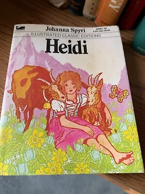 Vintage Paperback Heidi Moby Books Illustrated Classic Editions 1977 • $9.99