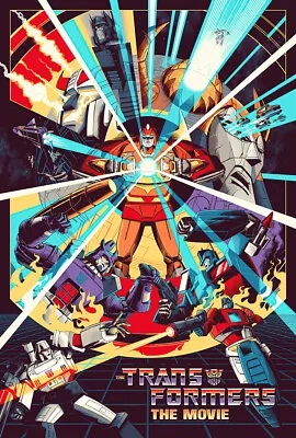 Transformers: The Movie Vintage Poster - Art Print - Wall Decor • $130