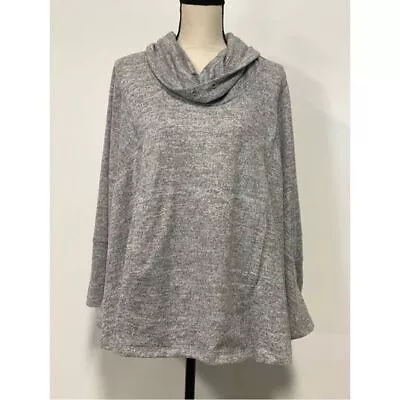 Motherhood Maternity Cowl Neck Poncho Sweater Gray One Size • $14.99