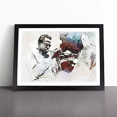 Miles Davis In Abstract Wall Art Print Framed Canvas Picture Poster Decor • $21.10